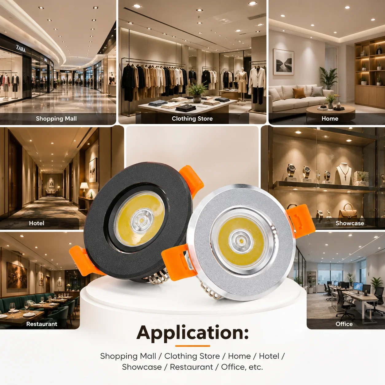 Commercial Kitchen Ceiling - JOYINLED Lampu Sorot LED Tersembunyi yang