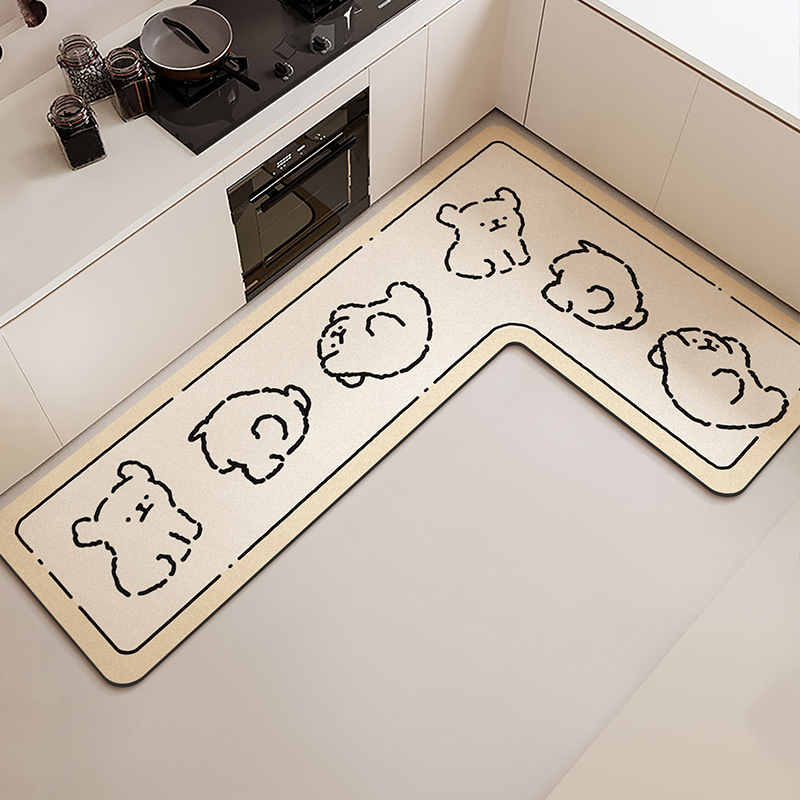 Commercial Kitchen Vinyl - Karpet Lantai Dapur Berbentuk L Tahan