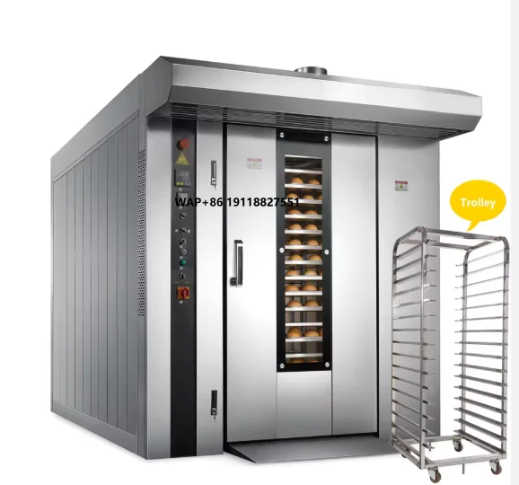Rotary Bakery Oven - Oven Rak Putar Listrik Komersial 16/32/64