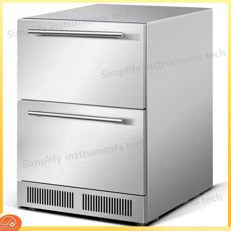 Commercial Kitchen Zones - Lemari Pendingin Anggur Dua Zona Stainless