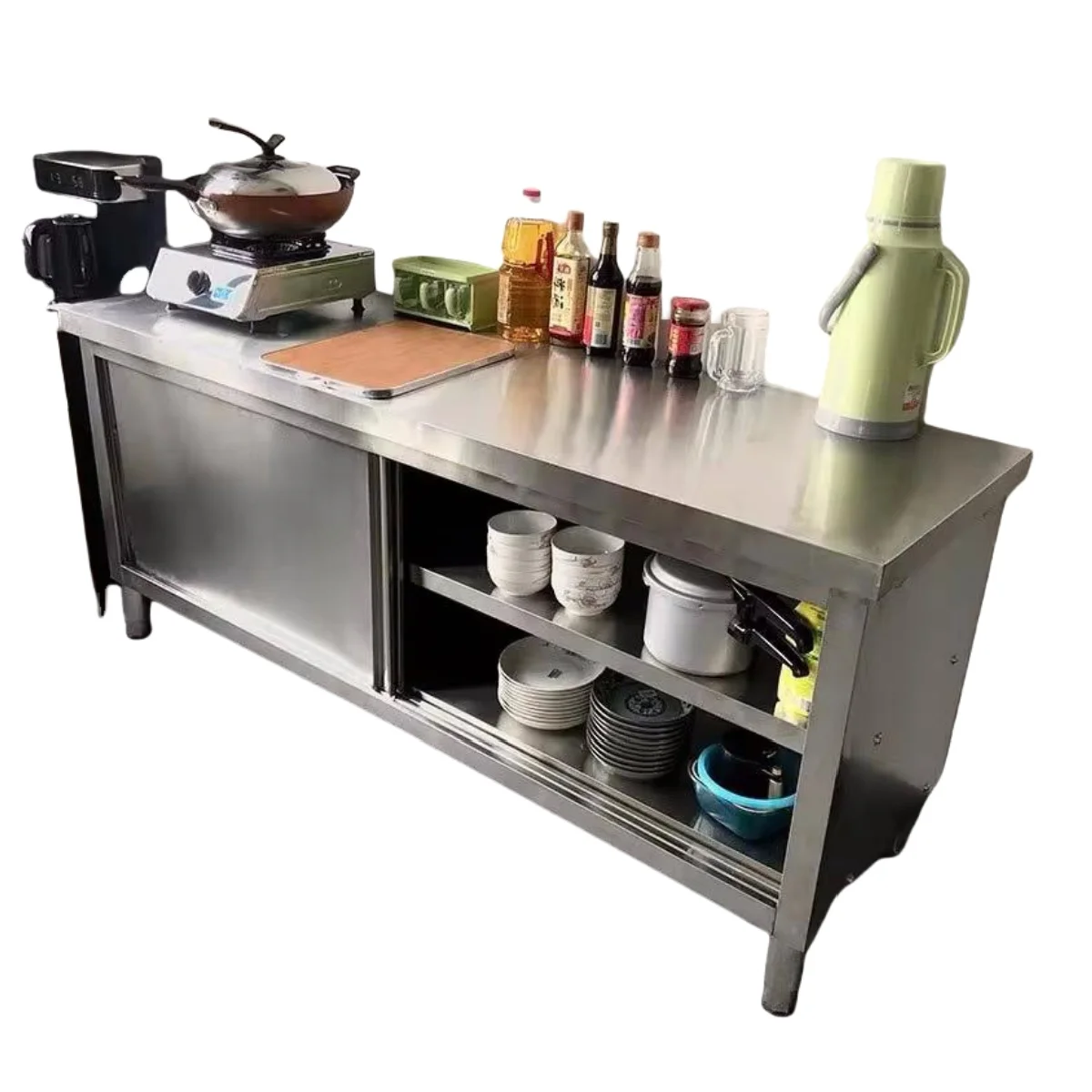 Commercial Kitchen Prep Table - Peralatan Dapur Multiguna Komersial Meja Persiapan