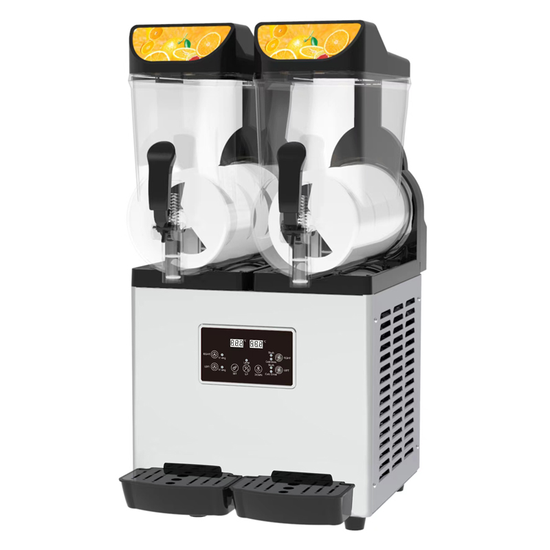 Commercial Ice Maker - Mesin Smoothie 2 Tangki 15L Pembuat