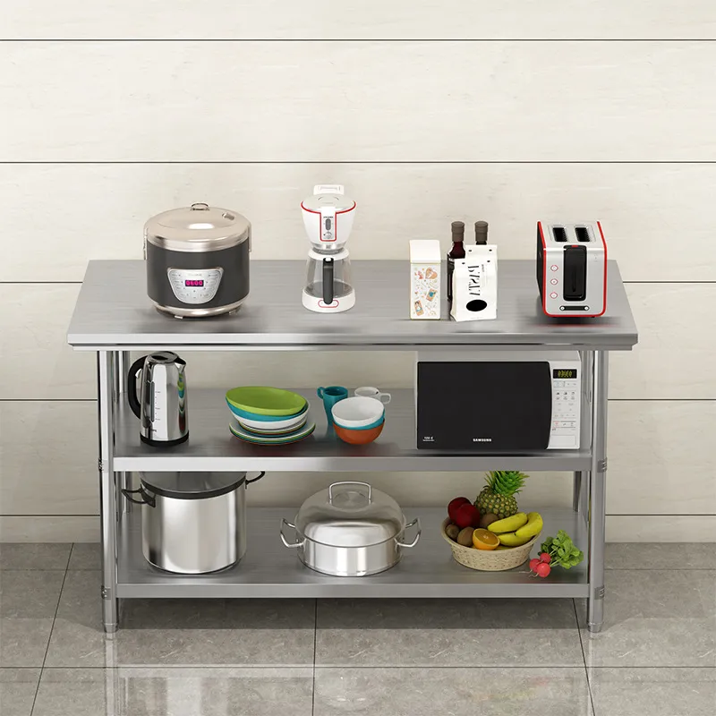 Commercial Kitchen Prep Table - Meja Kerja Dapur dari Baja Anti