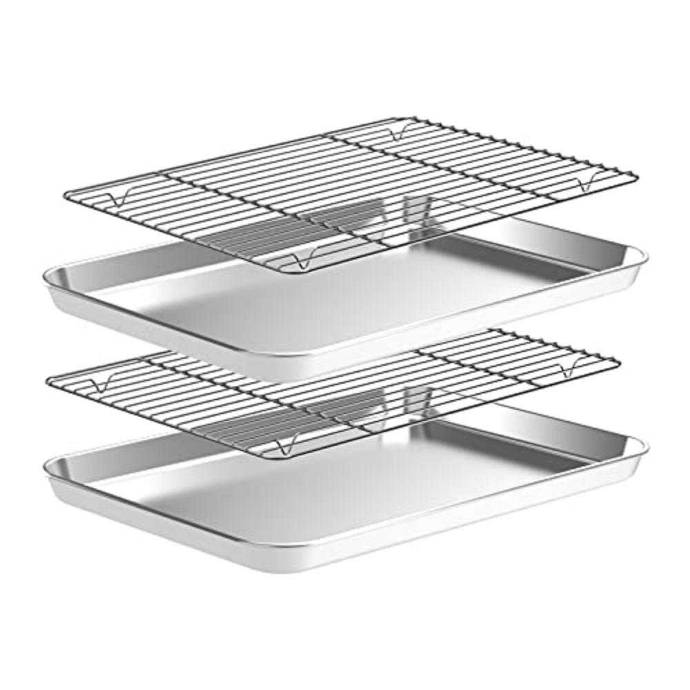 Rotary Bakery Oven - 2 Paket Loyang Kue Stainless Steel