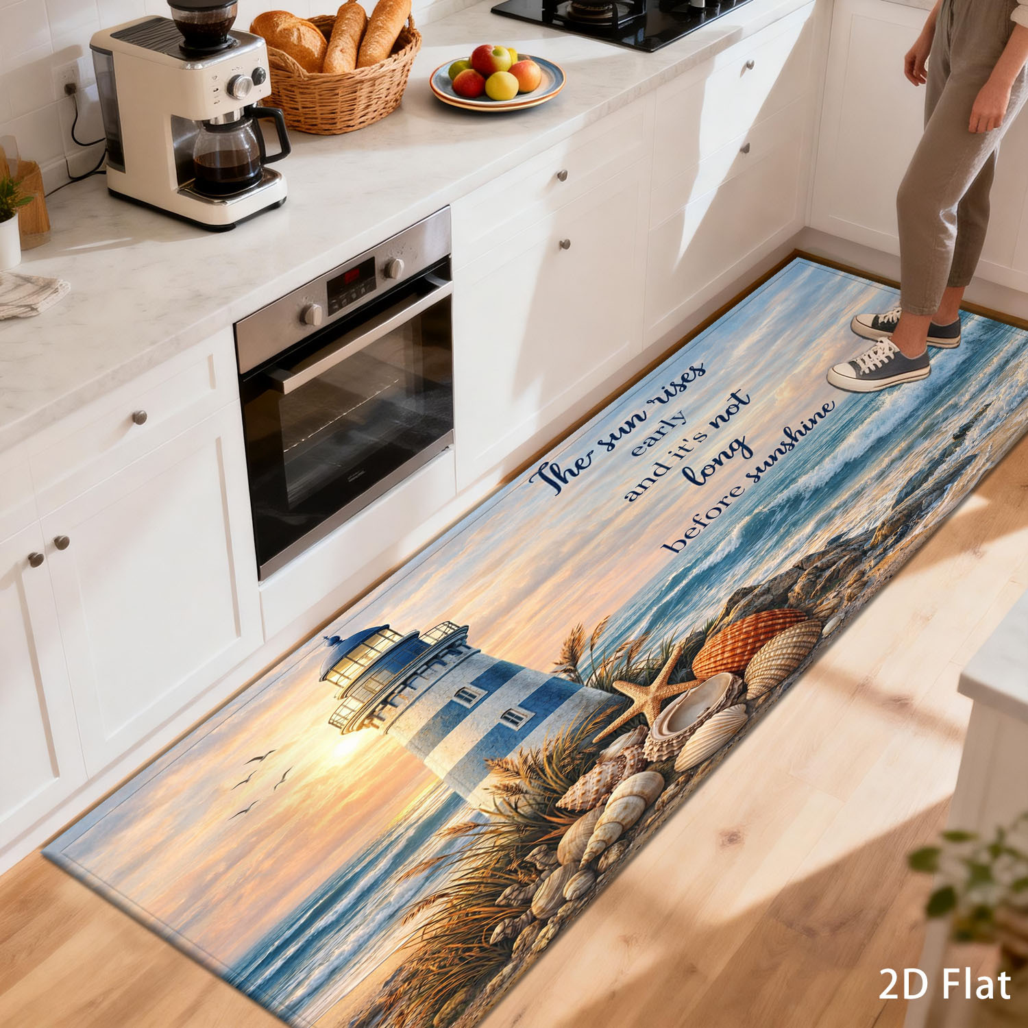 Commercial Kitchen Quotes - Karpet Lantai Motif Pemandangan Laut dengan