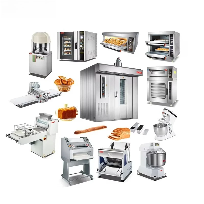 Rotary Bakery Oven - Peralatan Panggang Roti Kustomisasi Satu Set