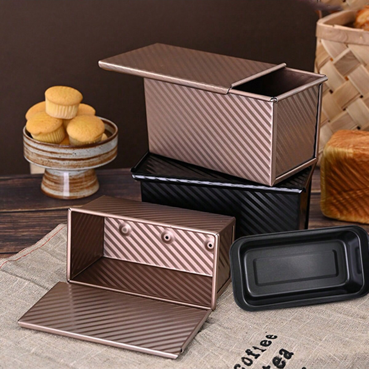 Rotary Bakery Oven - 1pc Loyang Roti Emas dengan Tutup