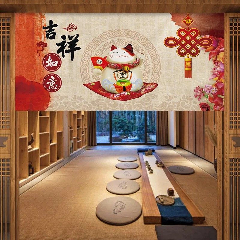 Commercial Kitchen Ceiling - VIKAMA Tirai Pintu Noren Kimono Fuji