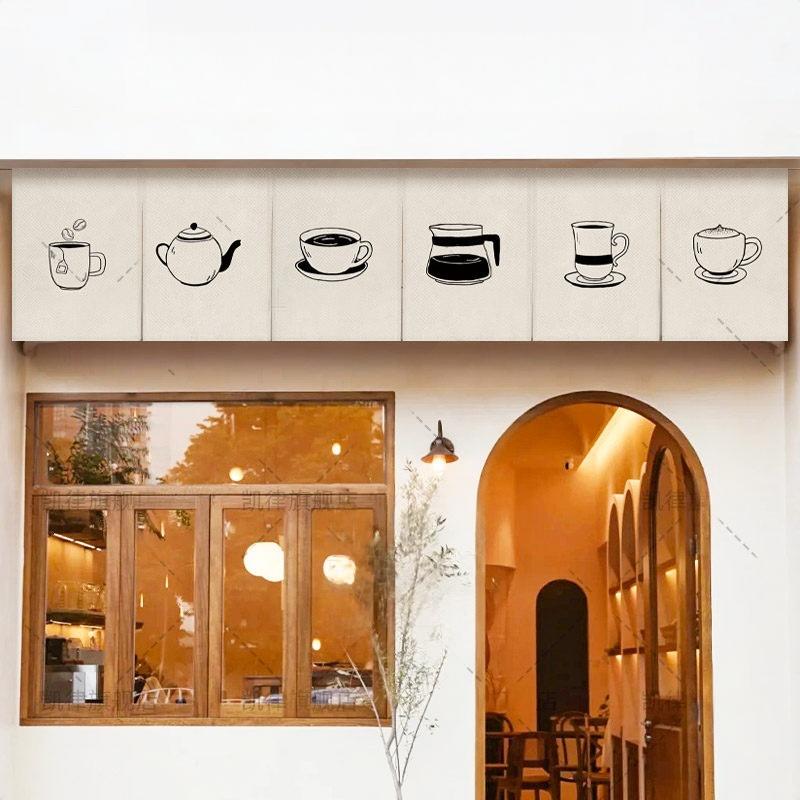 VIKAMA Tirai Pintu Noren Kopi  - Commercial Kitchen Ceiling ulasan dan harga