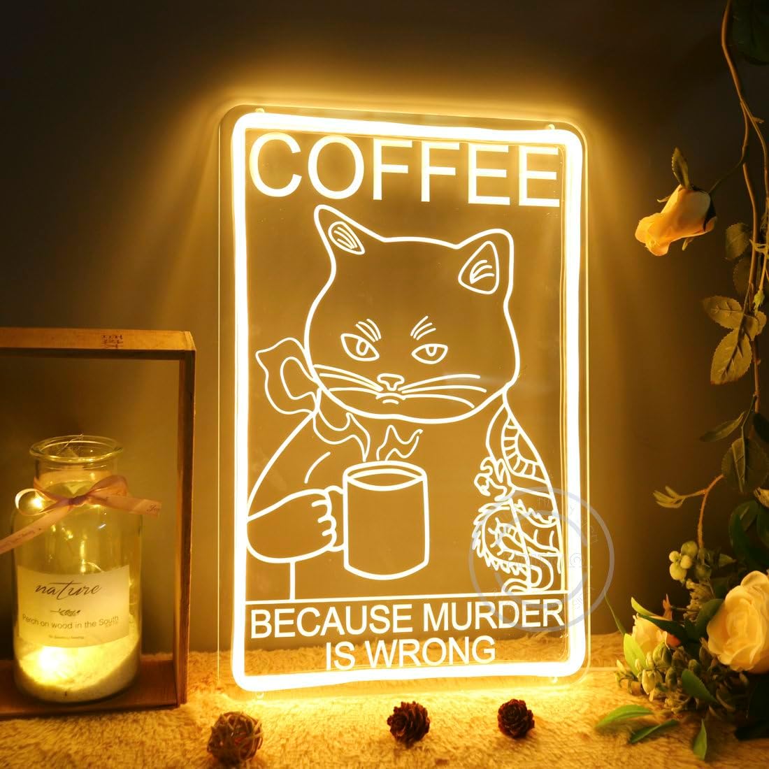 Lampu Neon LED Kucing Lucu unt - Commercial Kitchen Quotes ulasan dan harga