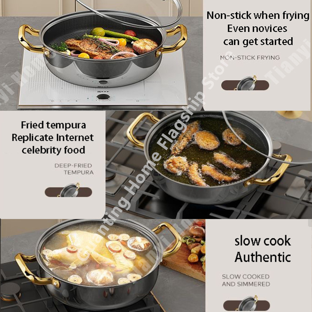 Panci Sup Stainless Steel 30cm - Soup Kettle Warmer ulasan dan harga
