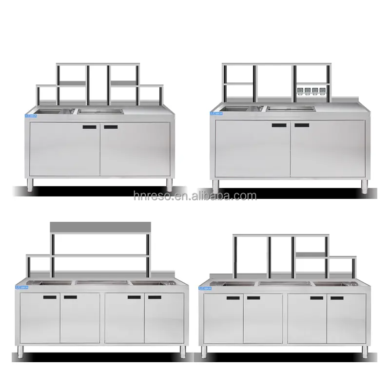 Konter Minuman Teh Susu Komers - Commercial Dishwasher Table ulasan dan harga