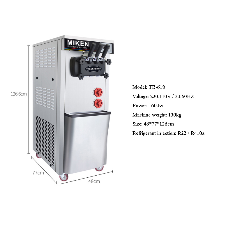 Mesin Es Krim Soft Serve Tiga  - Commercial Ice Maker ulasan dan harga