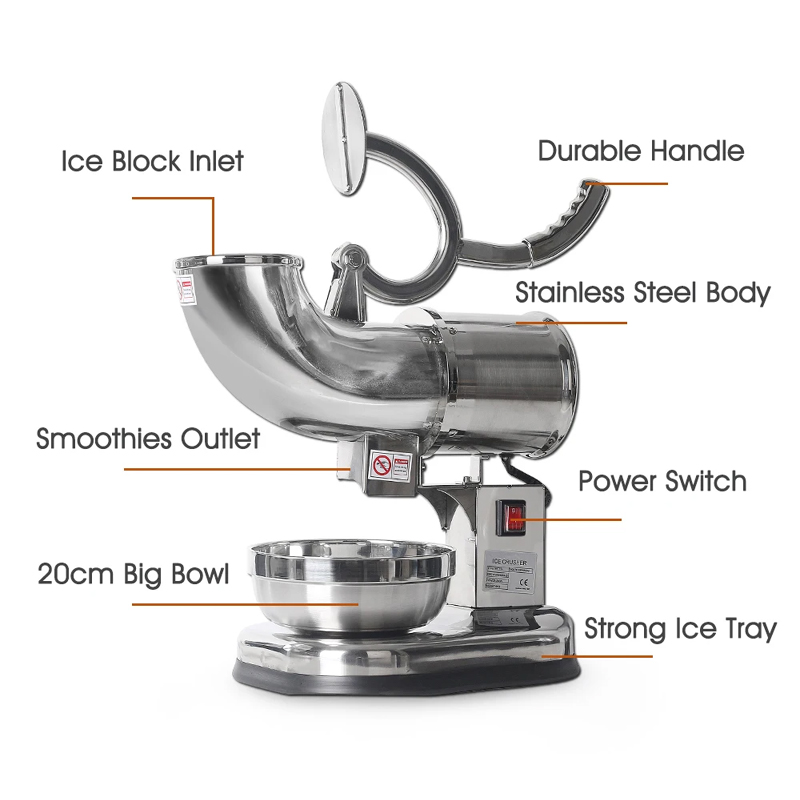 Mesin Pembuat Es Serut Listrik - Commercial Ice Maker ulasan dan harga