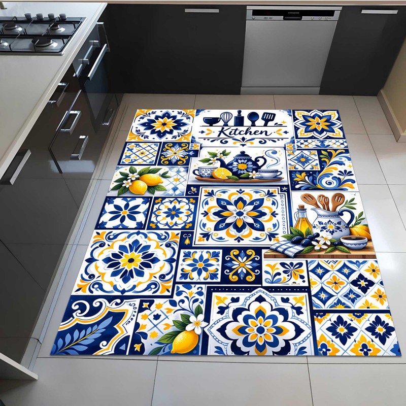 Karpet Dapur Motif Mosaik Medi - Commercial Kitchen Tile ulasan dan harga