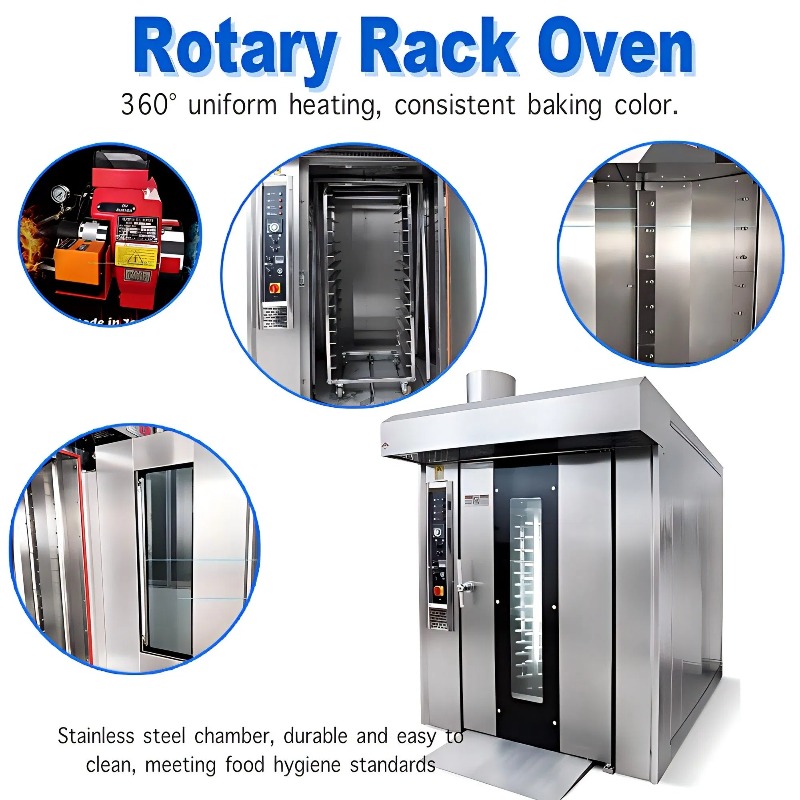 Mesin Pembuat Roti Berkualitas - Rotary Bakery Oven ulasan dan harga