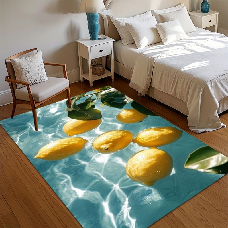 Karpet Area Motif Lemon Segar  - Commercial Kitchen Tile ulasan dan harga