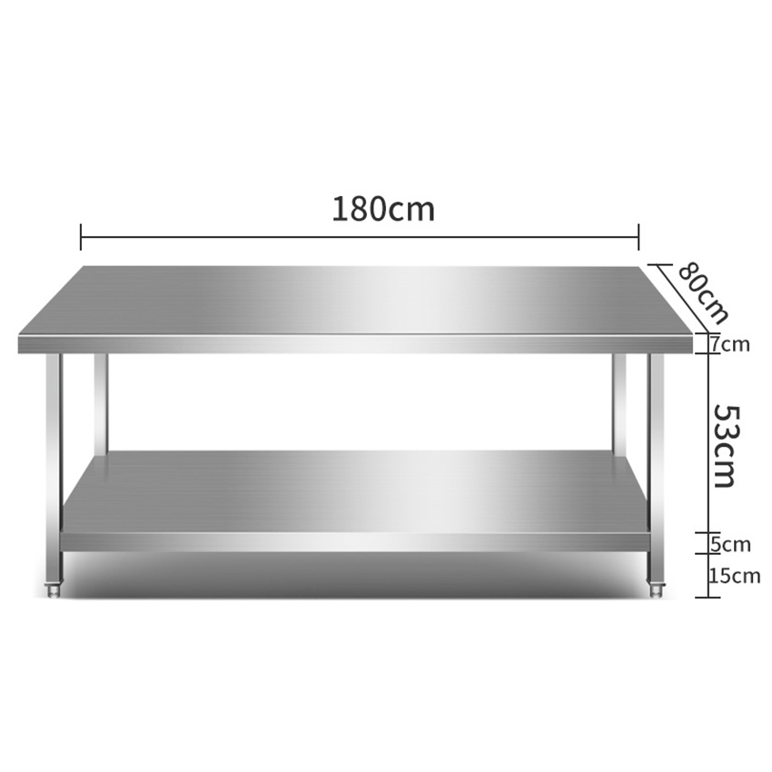Meja Kerja Dapur Stainless Ste - Commercial Kitchen Prep Table ulasan dan harga