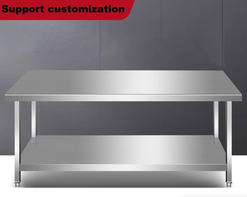 Meja Kerja Dapur Stainless Ste - Commercial Kitchen Prep Table ulasan dan harga