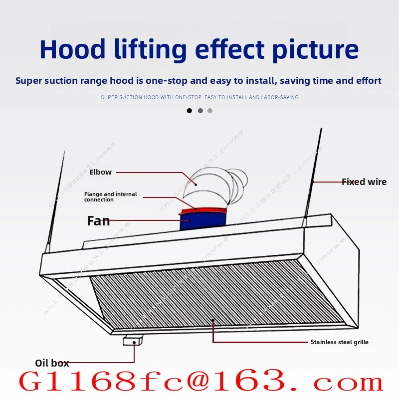 Penghisap Asap Stainless Steel - Commercial Kitchen Hoods ulasan dan harga