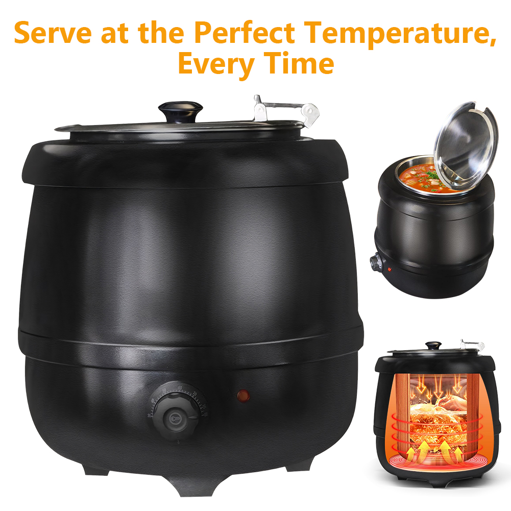 Ketel Sup 10L dengan Tutup Ber - Soup Kettle Warmer ulasan dan harga